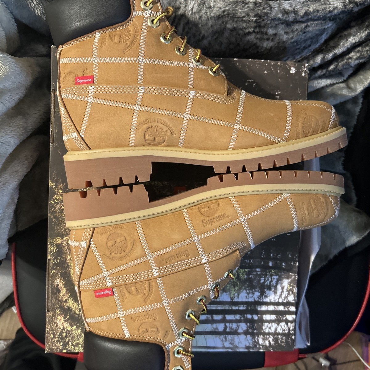 Supreme Timberland 6” Premium Waterproof Boot Patchwork - Wheat