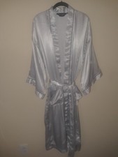 Vtg Mens Christian Dior Monsieur White Black Polka Dots Satin Robe  Shorts OS/L