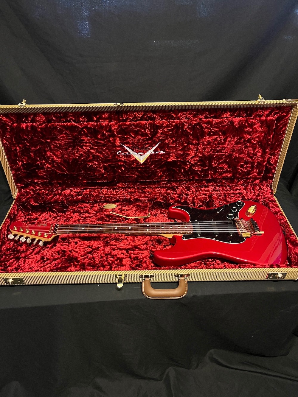 1989 Vintage Early Fender Custom Shop Strat Floyd Rose/EMG's/Gold Hardware-Case