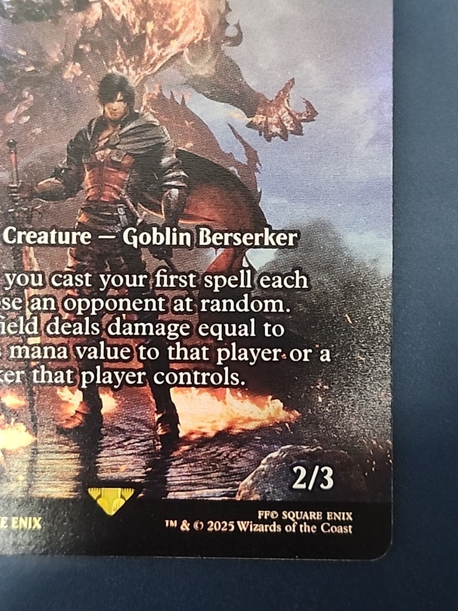 MTG Clive Rosfield Borderless FOIL Final Fantasy XVI FCA Gold