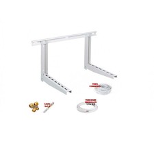 Kit Installazione Climatizzatore Condizionatore 3m tubo rame 1/4" e 3/8" staffe