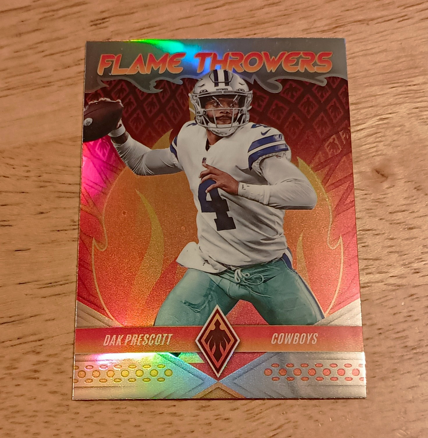 Panini 2022 Phoenix Football Dak Prescott Cowboys Flame Throwers #FT-8
