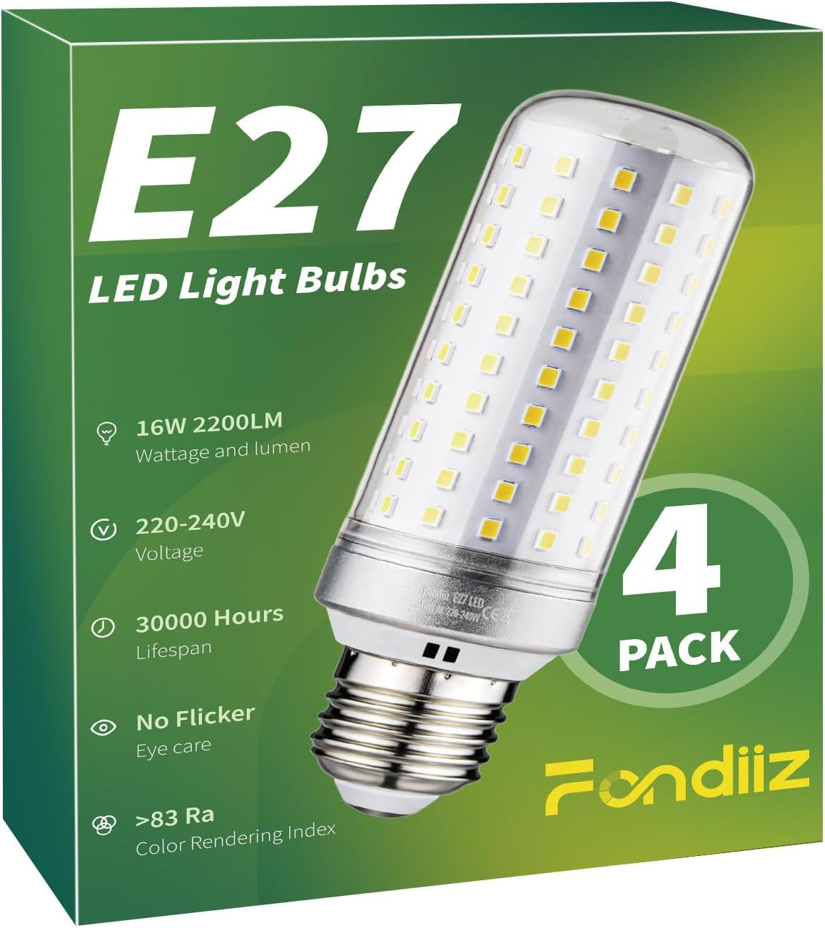 Risparmio Bolletta: Lampadina LED E27 16W Equivalente 200W 6000K