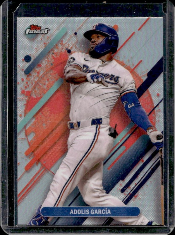 2025 Topps Finest Adolis Garcia Rare Refractor #285 Rangers
