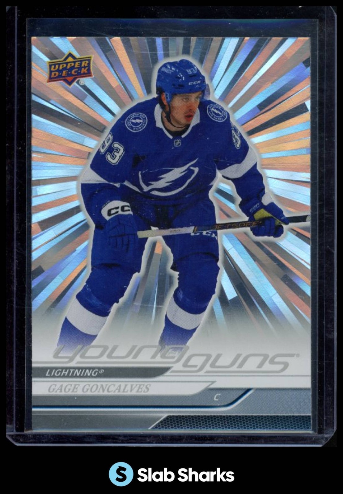 2024 UPPER DECK #247 GAGE GONCALVES OUTBURST SILVER YOUNG GUNS RC ROOKIE