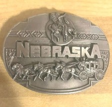 Vintage Siskiyou Nebraska Belt Buckle 1989 Date Stamp