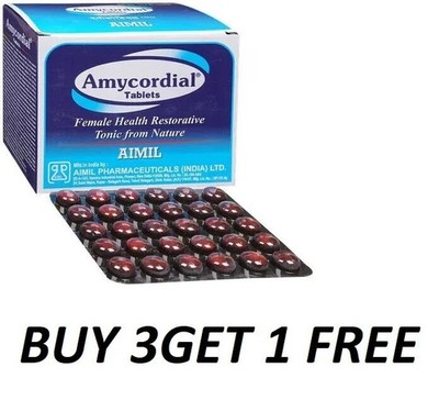Aimil AMYCORDIAL 30 Tabs Ayurvedisches wiederherstellendes Tonikum für weibli...