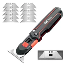 XW Folding Scraper Utility Knife,Heavy Duty Zinc Alloy Multi-functional Tool ...