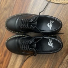 Dr. Martens 8053 Quad Black Leather Lace-Up Oxford Shoes Unisex WOMAN US 9