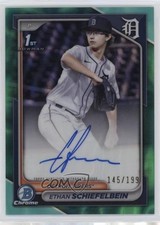 2024 Bowman Draft Aqua Lava Refractor /199 Ethan Schiefelbein #CPA-ES Auto 10no