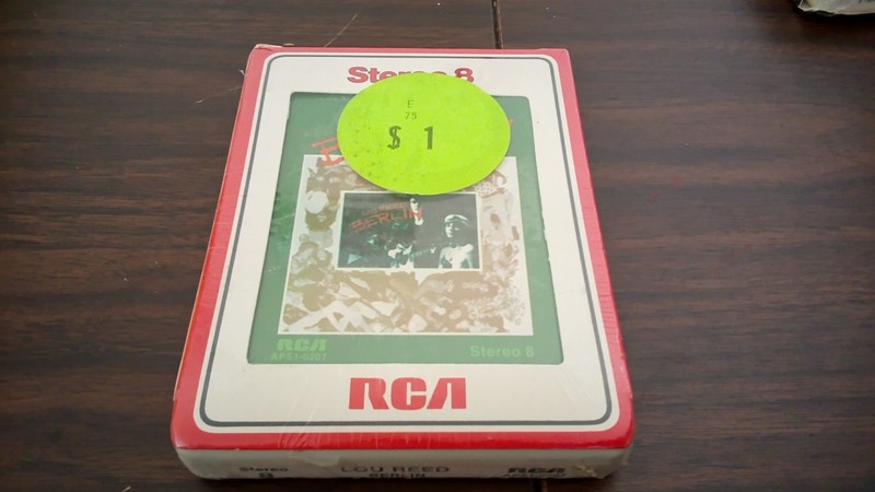 Rare LOU REED ‎– Berlin   1973 1st US 8-TR tape SEALED RCA 