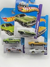 Hot Wheels Diecast Car Lot Set of 5 '69/'67 Ford Mustang 1:64 Unopened