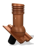 Entlüfterkamin EVO DN125 für Biberschwanzziegel Doppeldeckung Dachziegel Dachlüf