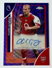 2025-26 Topps Chrome Purple Wave Auto #/75🔥Freddie Ljungberg Arsenal Legend