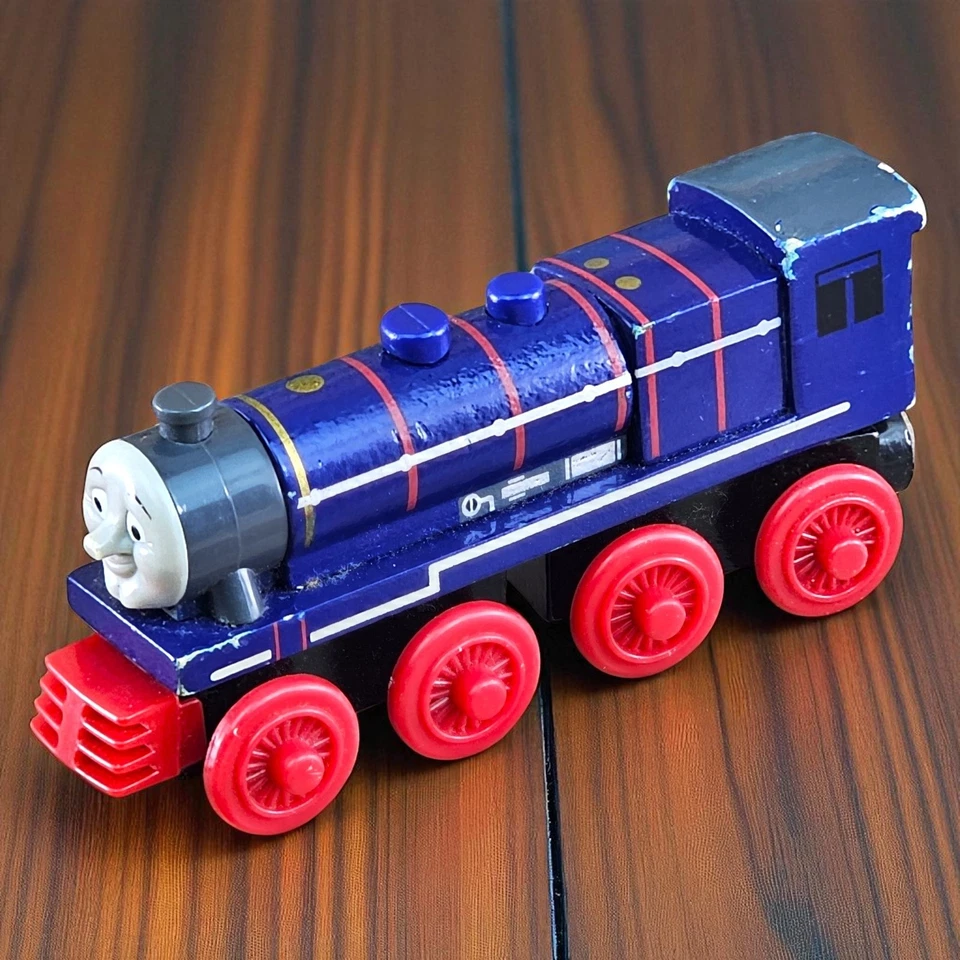De colección Thomas & Friends Ferrocarril de Madera HANK Tren Motor Tanque Vagón Magnético 2003 Foto 2 de 4