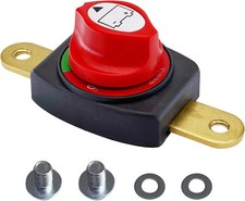Ampper Side Post Battery Disconnect Switch 12V - 48V, Marine Battery Switch Disc