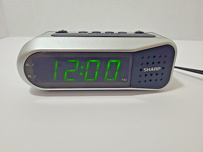 Sharp SPC100 Digital Alarm Clock  - Tested Works