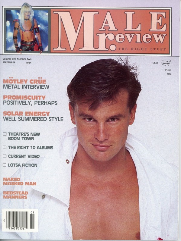 Mr. Male Review Magazine Gay Interest September 1984 Vol. 1, No. 2 Motley Crue