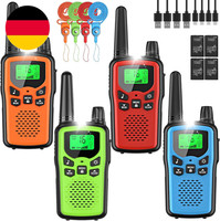 Walkie Talkie Kinder 4Er Set, Walky Talky Mit 1200Mah Aufladbar Akku, GroßE Reic