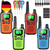 Walkie Talkie Kinder 4Er Set, Walky Talky Mit 1200Mah Aufladbar Akku, GroßE Reic