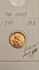 wheat penny 1941 NICE RED BU 1941-P NICE UNC LINCOLN CENT GEM RED LUSTER LOT #3
