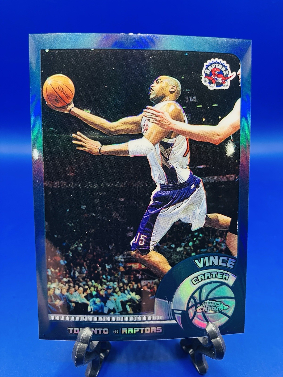 2002-03 Topps Chrome Refractor Vince Carter #30 Raptors HOF