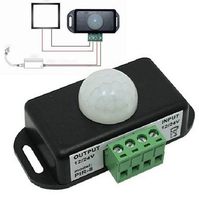 DC 12V-24V 8A Bewegungsmelder Sensor Bewegungssensor Infrarot PIR für LED Licht