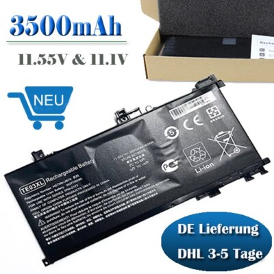 Akku für HP Omen 15t-bc000 15-ax006ng 15-ax002ng TE03XL 11.55V 3500mAh