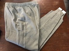 Vintage Stirrup Pants Womens M Houndstooth Lizwear High Waisted Pull On Olive