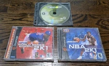 Lot of 3 Sega Dreamcast Sports Games NBA 2K 1 World Series Baseball Tennis 2K2 