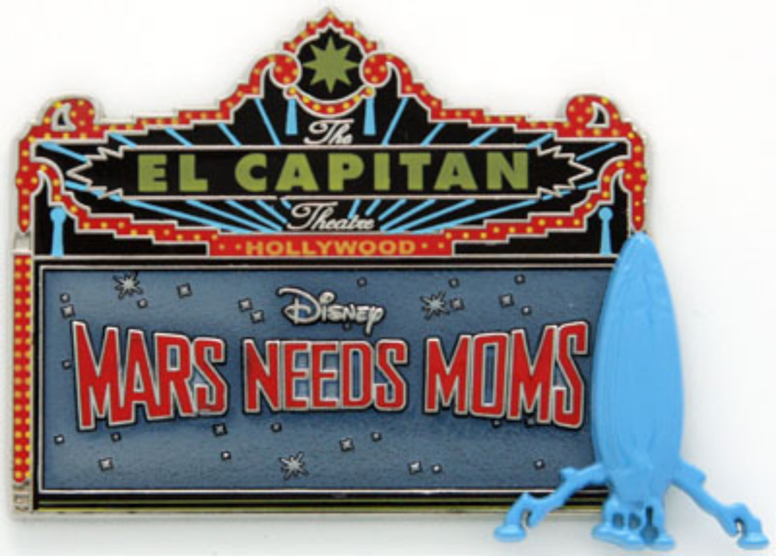 Disney Pin 83377 DSF El Capitan Marquee Mars Needs Moms LE 300