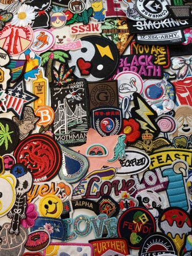 10 MIXED IRON on and SEW on patches. Huge patch lot ships USA free! Appliques - Picture 5 of 12