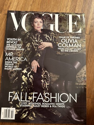 VOGUE US 10/2019 OLIVIA COLMAN Annie Leibovitz FKA TWIGS Hailey