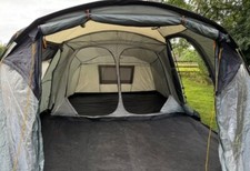 vango 600 orchy 6 man tent, poles, groundsheet, windbreaker 