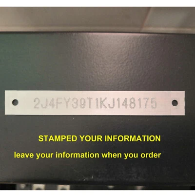 SERIAL DATA ID PLATE STAMPED MODEL NUMBER TAG HIN HULL VEHICLE TRUCK BOAT - Bild 1 von 4