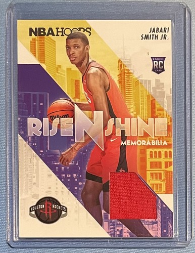 2022 23 NBA Hoops Jabari Smith Jr Rise N Shine Jersey Relic Rookie 