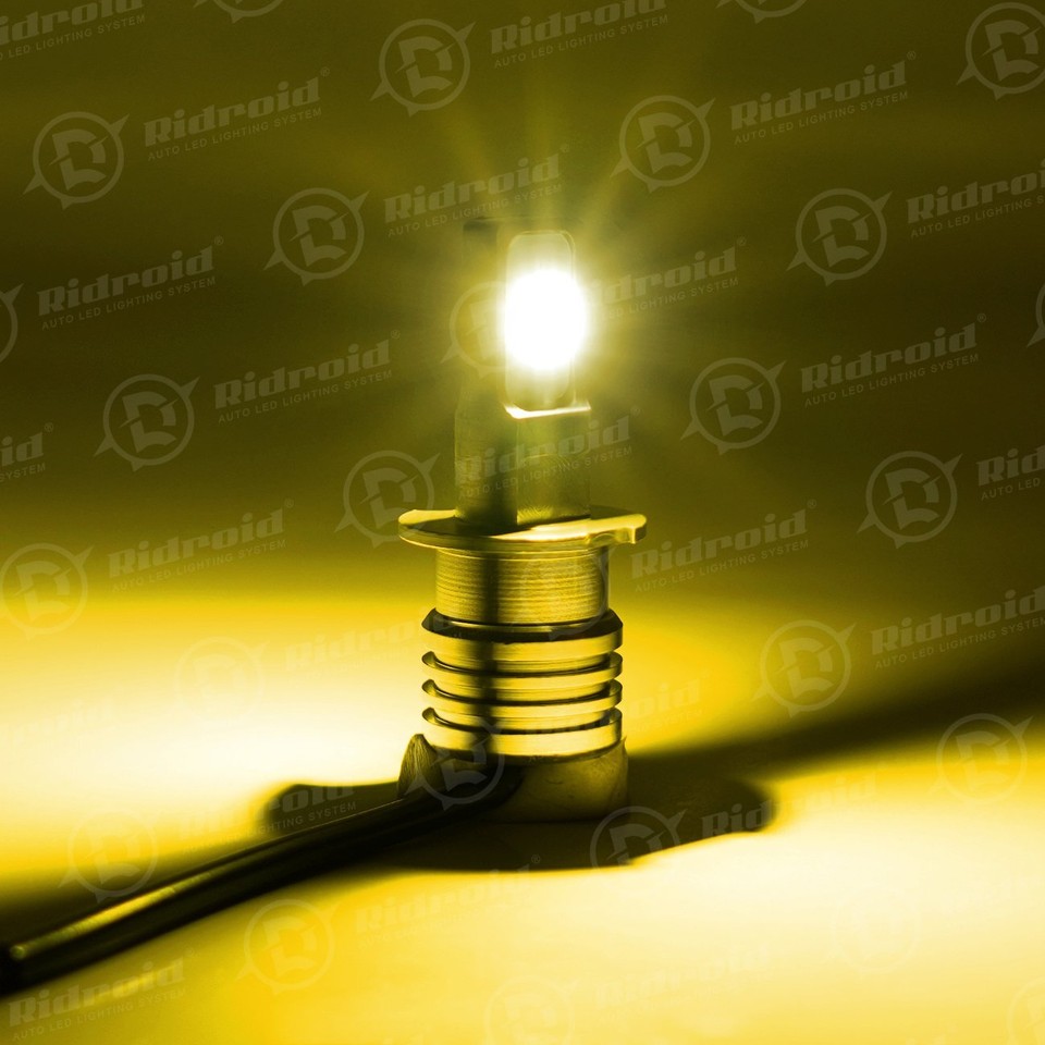 2Pcs H3 LED Fog Light Bulb Conversion Kit Super White Bright DRL Lamp 6500K 100W - La Paz County - Foto 2