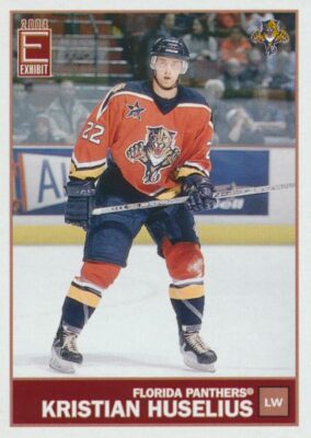 2003-04 Pacific Exhibit #63 KRISTIAN HUSELIUS - Florida Panthers
