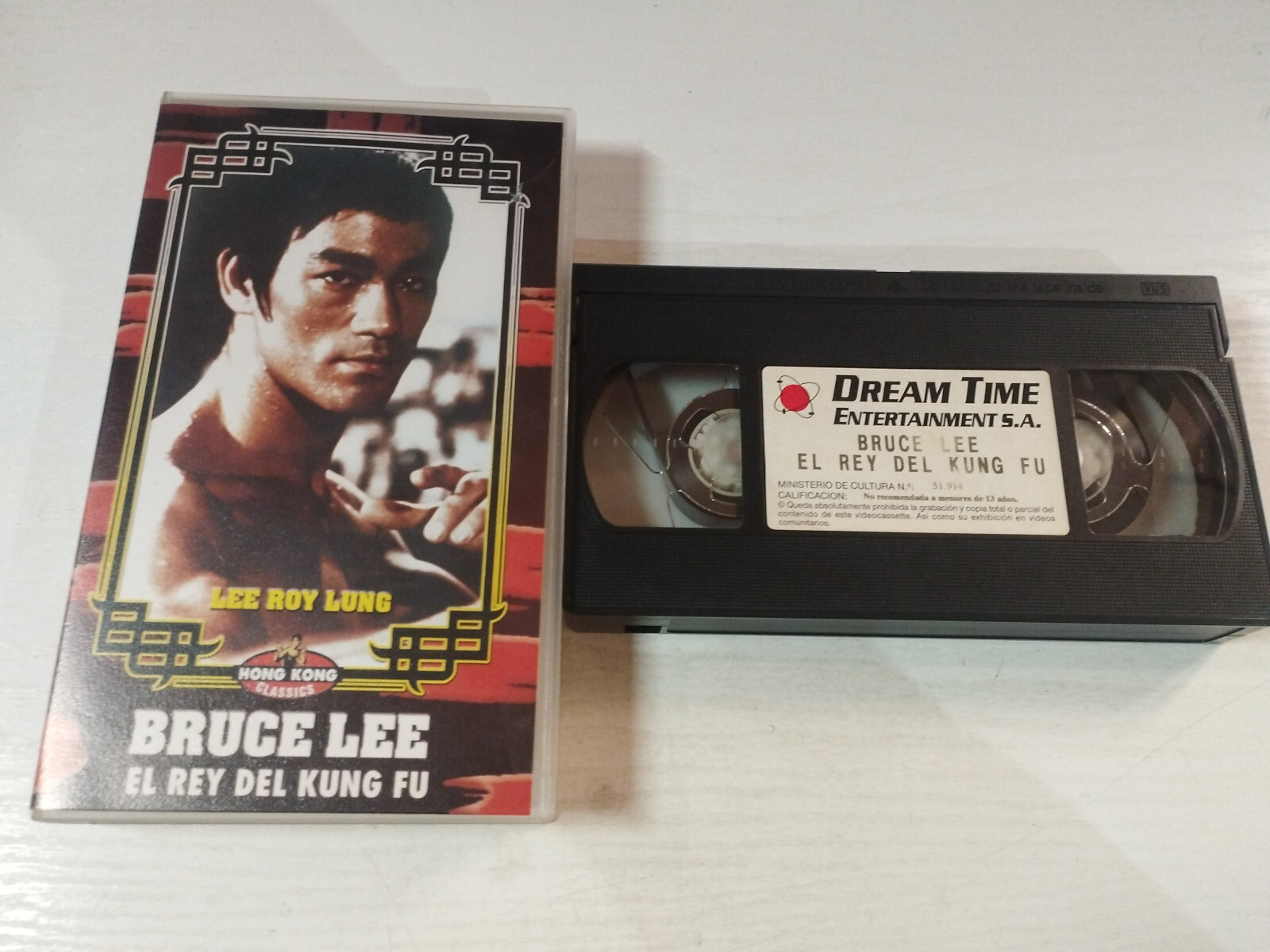 El Rey Del Kung Fu Bruce Lee Roy Lung - Vhs Cinta Español Am