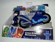 PJ Masks Catboy Kickback Motorcycle Pull Back Blue