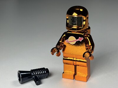 Lego Classic Space Minifigur ~ Chrom Orange Space Man/Astronaut ~ Custom Made