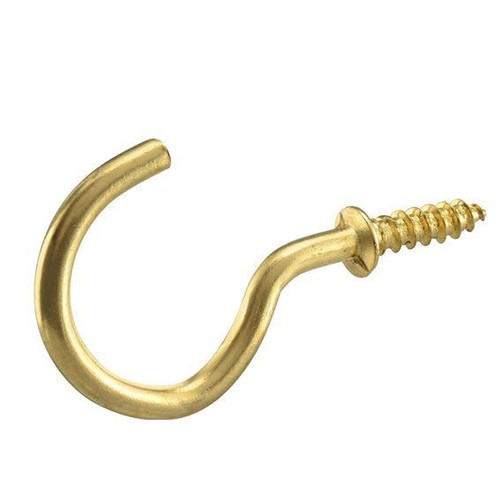 Hillman 1-1/2 In. Solid Brass Cup Hook 851855