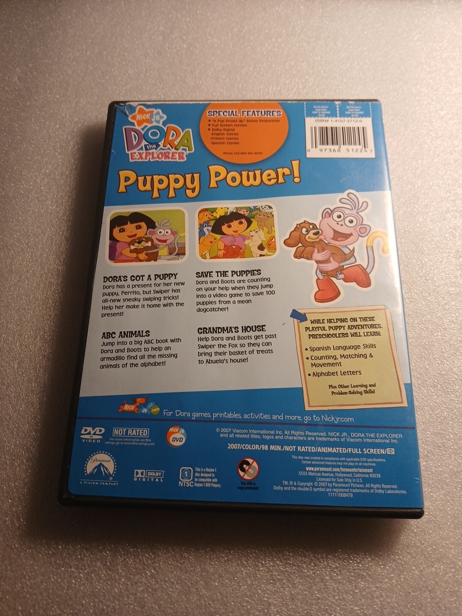 Dora Puppy Power (DVD) K12 97368512245| eBay
