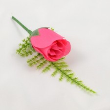 Artificial Wedding Flowers Single Rose Buttonhole, Fast & Free Delivery
