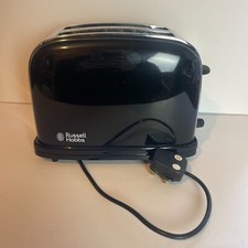 Russell Hobbs Black Silver Two Slice Toaster 14361