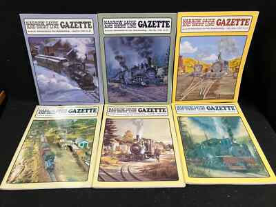 NARROW GAUGE AND SHORT LINE GAZETTE, LOT OF 6, 1996 COMPLETE YEAR