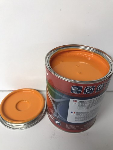 Renault Tractor Orange Paint Endurance Enamel Paint 1 Litre Tin - Picture 2 of 3