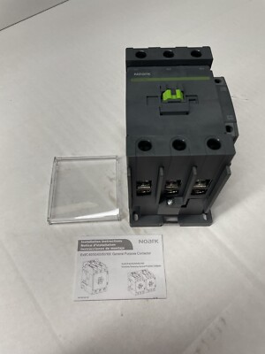 NEW IN BOX Noark EX9C8011X7 contactor 80 amp, 3 phase, NO/NC aux contact