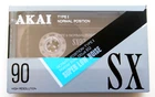 Akai SX 90 Normal Position Type I Blank Audio Cassette - Korea 1991