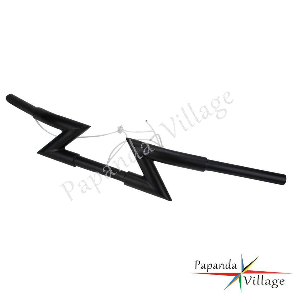 Handlebar 1'' Z-bar For Harley Sportster Dyna Fat bob Suzuki Yamaha Cafe Racer - Image 4 of 4